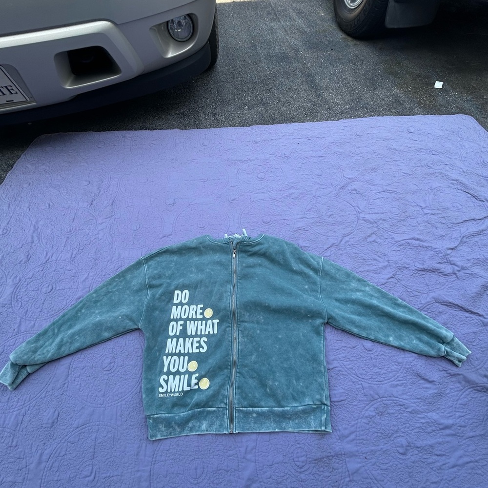 Women's green Graphic Hoodie